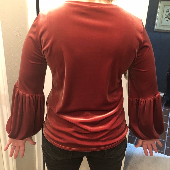 Velvet pouf sleeve - Picture 4 of 4